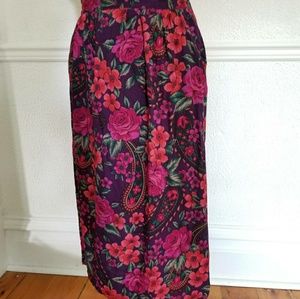 Floral Pencil Skirt